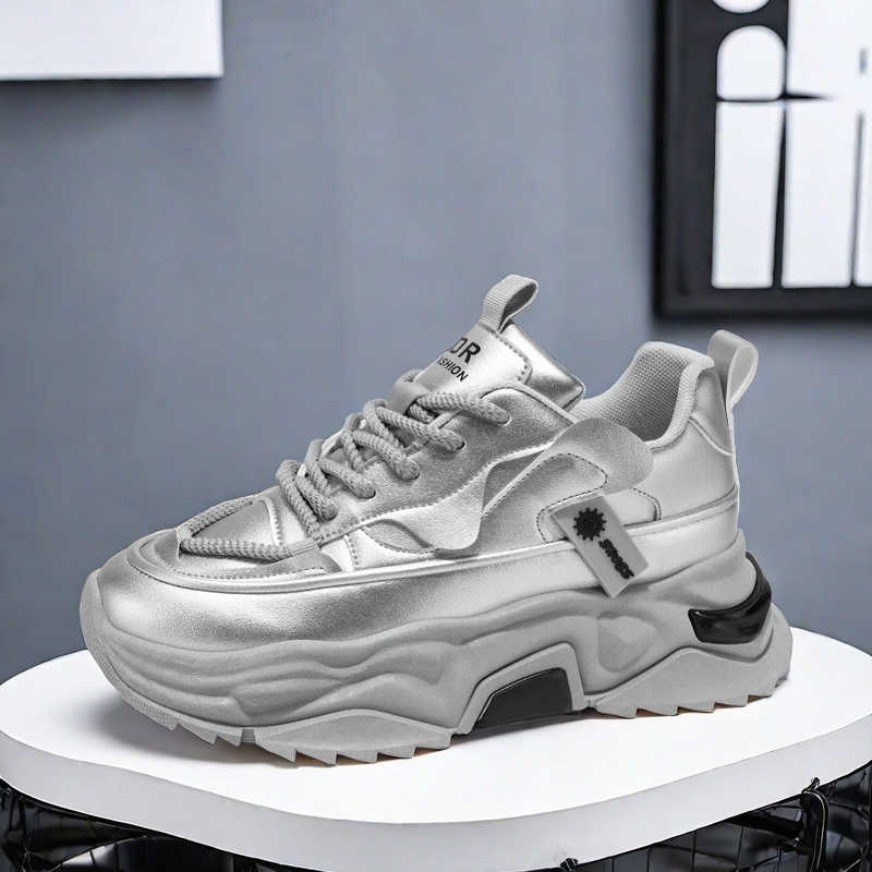 Black Platforme Tennis Man Spo - Men'S Shoes With Platform 评论和价格