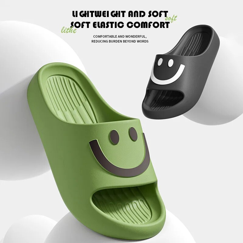 Smiley Face Cloud Slippers Wom - Men'S Shoes With Platform 评论和价格