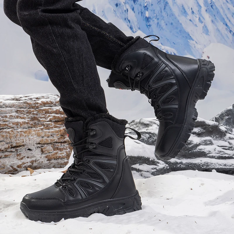 Men Winter Men Snow Boots Supe - Hiking Boot Waterproof 评论和价格