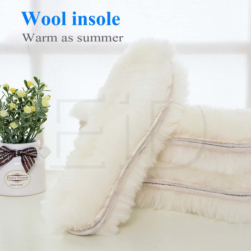 Natural Wool Insoles Fur warm  - Men Shoes Eid 评论和价格