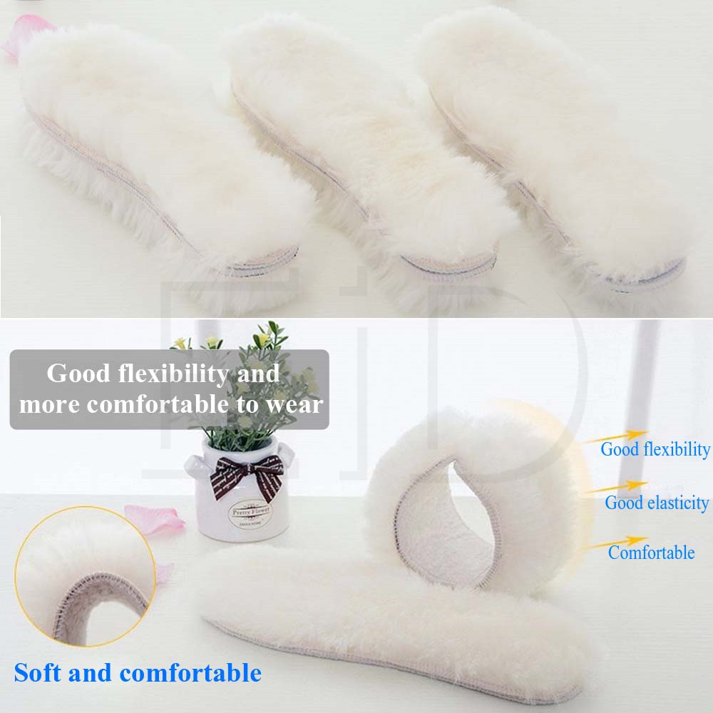 Natural Wool Insoles Fur warm  - Men Shoes Eid 评论和价格