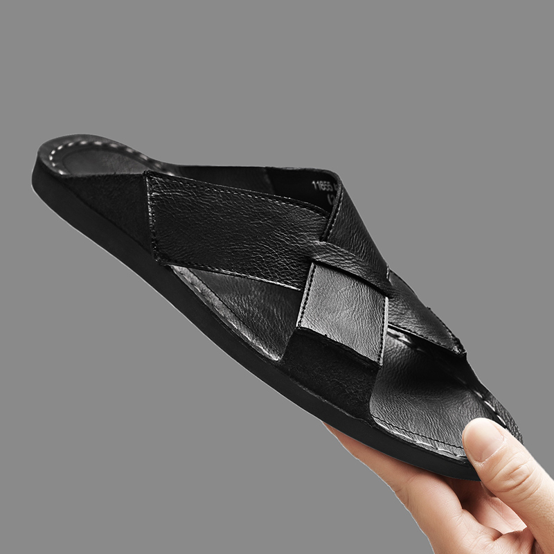 Fashion Genuine Leather Men Sl - Men Shoes Marks 评论和价格