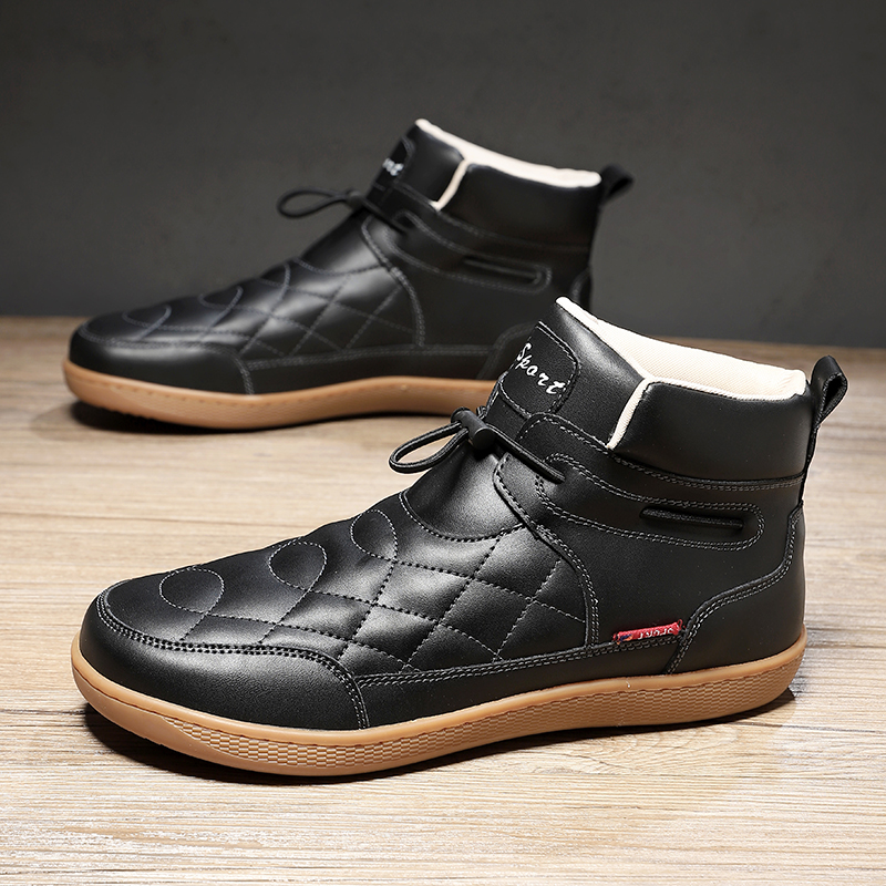 New Outdoor Leather Men Ankle  - Minimalist Barefoot Shoe 评论和价格