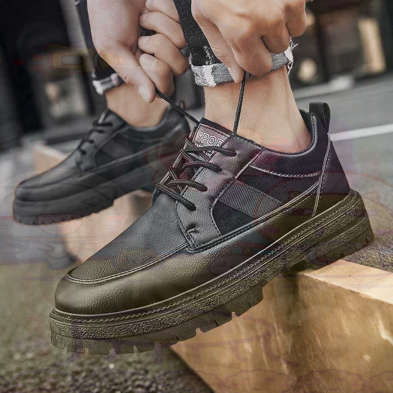 Dark Natural Leather Fashion T - Men Shoes On Clearance 评论和价格