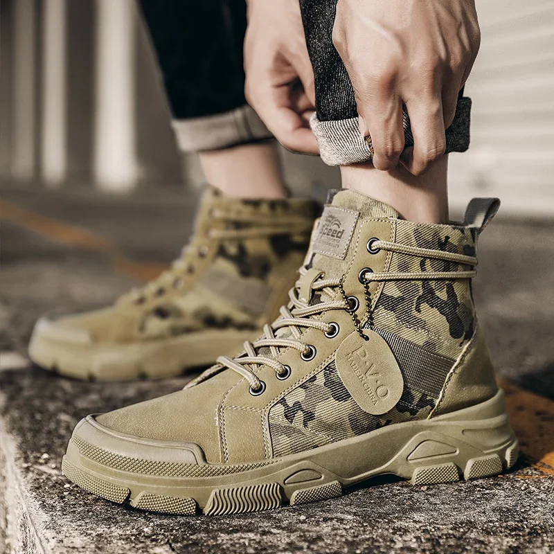 High-Top Boots for Men Autumn  - Men'S Shoes Dockers 评论和价格