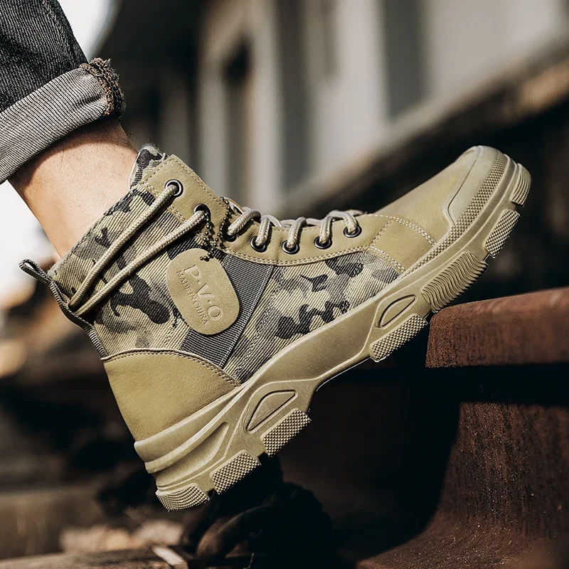 High-Top Boots for Men Autumn  - Men'S Shoes Dockers 评论和价格