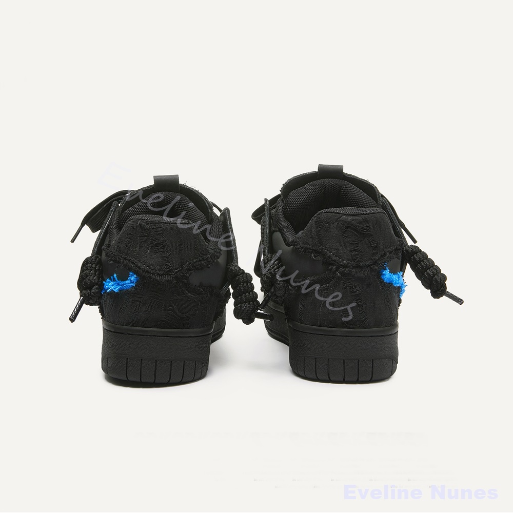 Black Frayed Raw Edge Platform - Men'S Shoes With Platform 评论和价格