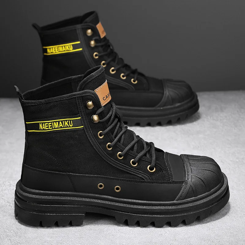 Mens Canvas Boots Fashion High - Men'S Shoes Dockers 评论和价格