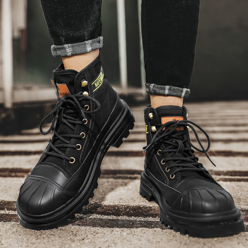 Mens Canvas Boots Fashion High - Men'S Shoes Dockers 评论和价格