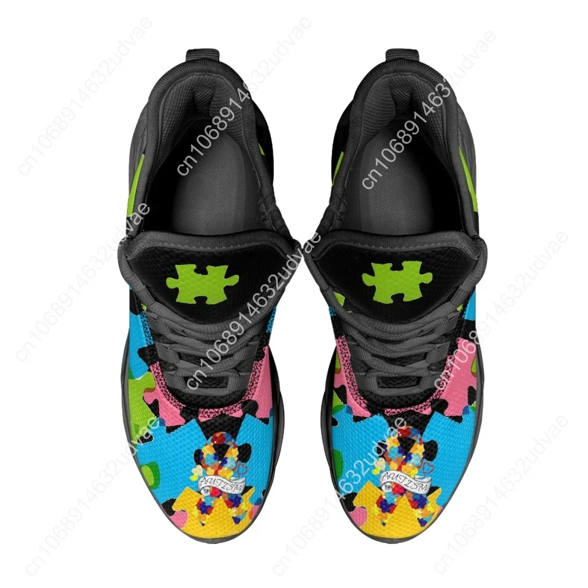 Autism Awareness Sports Runnin - Men'S Shoes With Platform 评论和价格