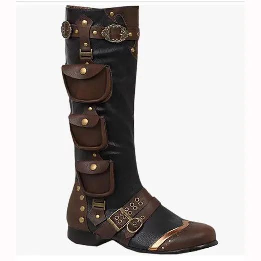 Retro Medieval Steampunk High  - Men Shoes Europe To Us 评论和价格