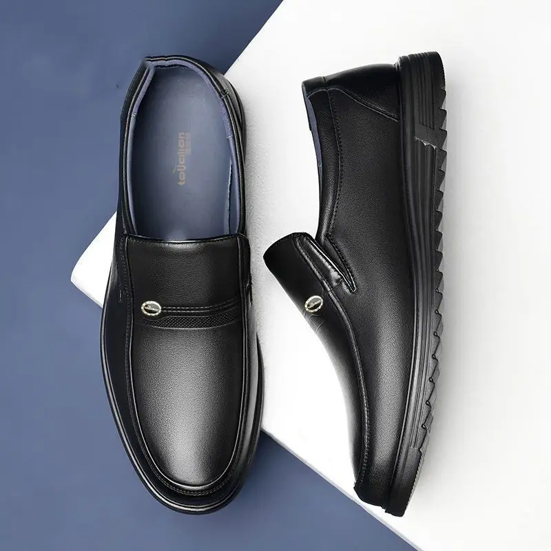 Round Toe Social Shoe Male Bla - Men Shoes On Clearance 评论和价格