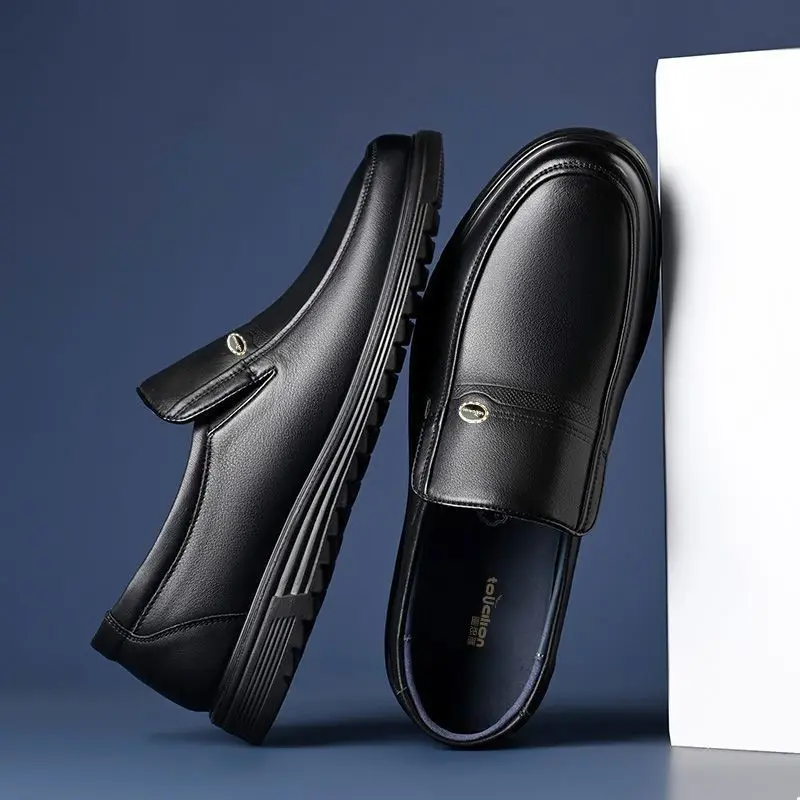Round Toe Social Shoe Male Bla - Men Shoes On Clearance 评论和价格