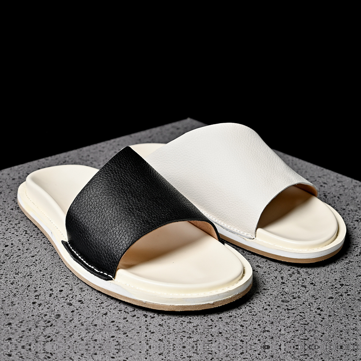High Quality Soft Men Genuine  - Men Shoes Marks 评论和价格